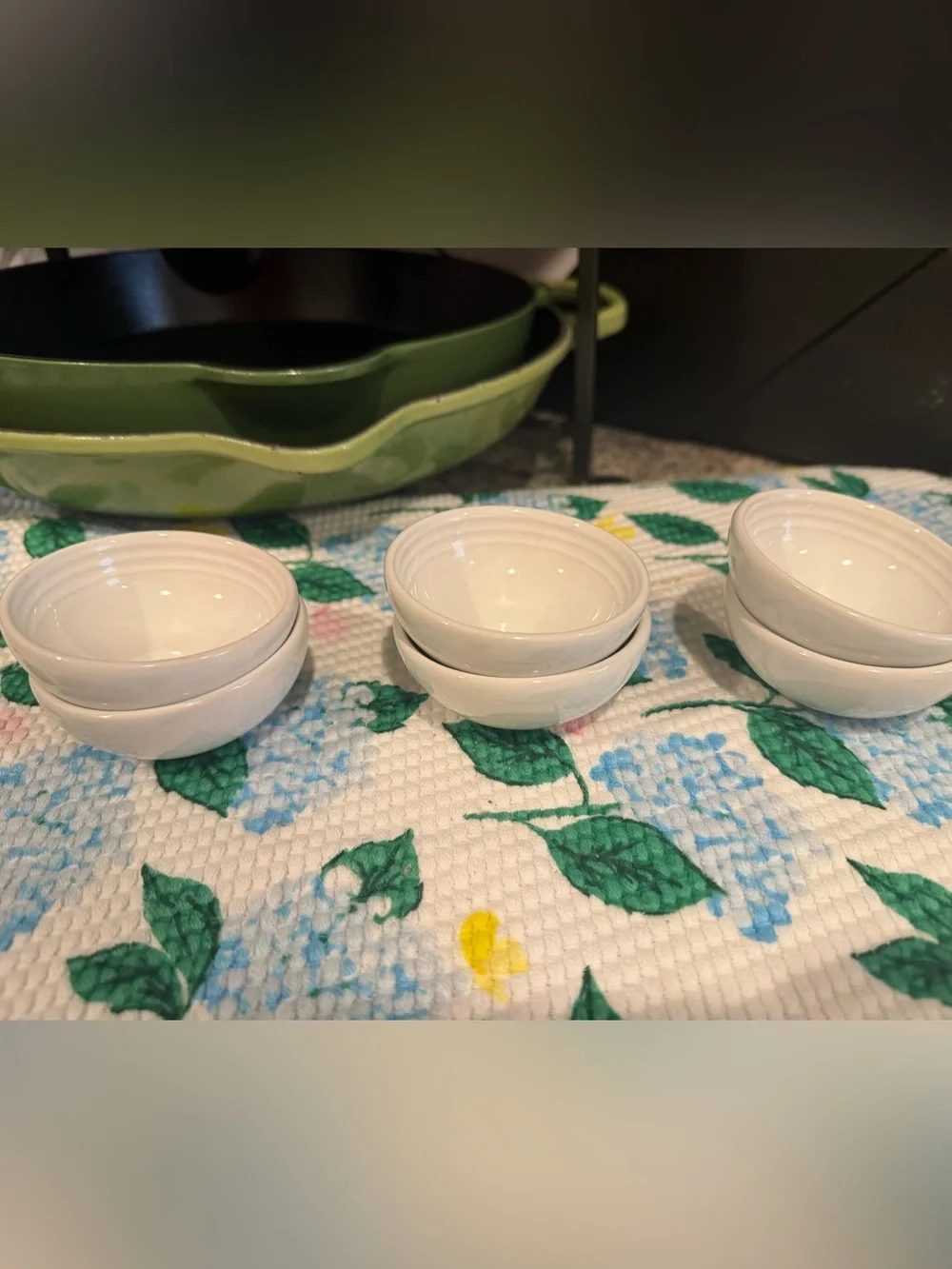 Le Creuset White Ceramic Prep Bowls - Set of 6